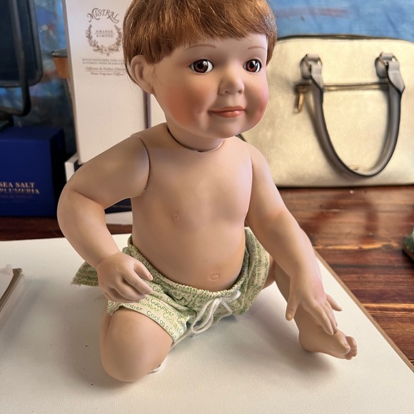 Ashton Drake Collections  “Cool as a Cucumber “ Titus Tomescu Porcelain doll. - Picture 2 of 6